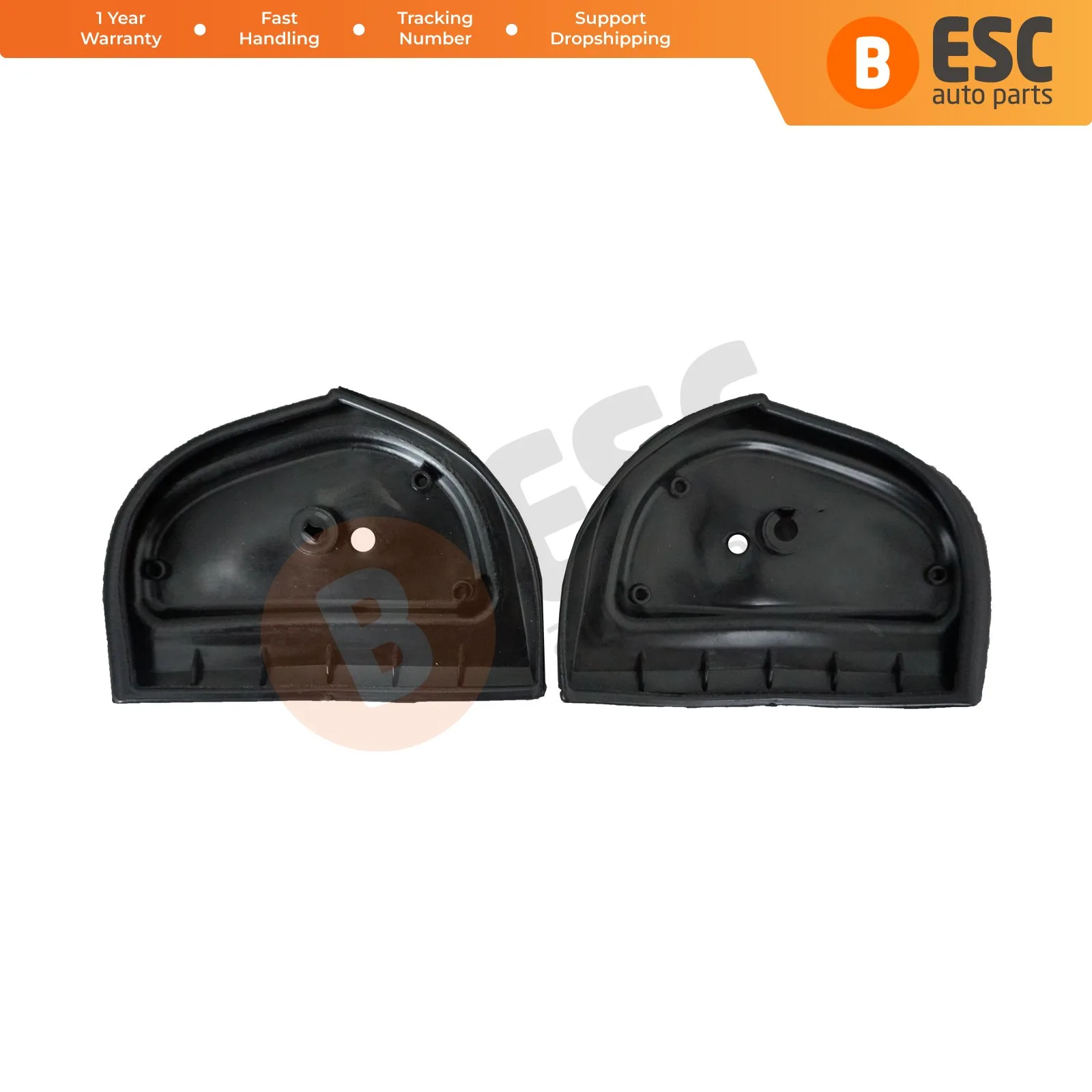 Esc peças de automóvel esp847 espelho exterior borracha selos l + r almofadas lhd para mercedes e