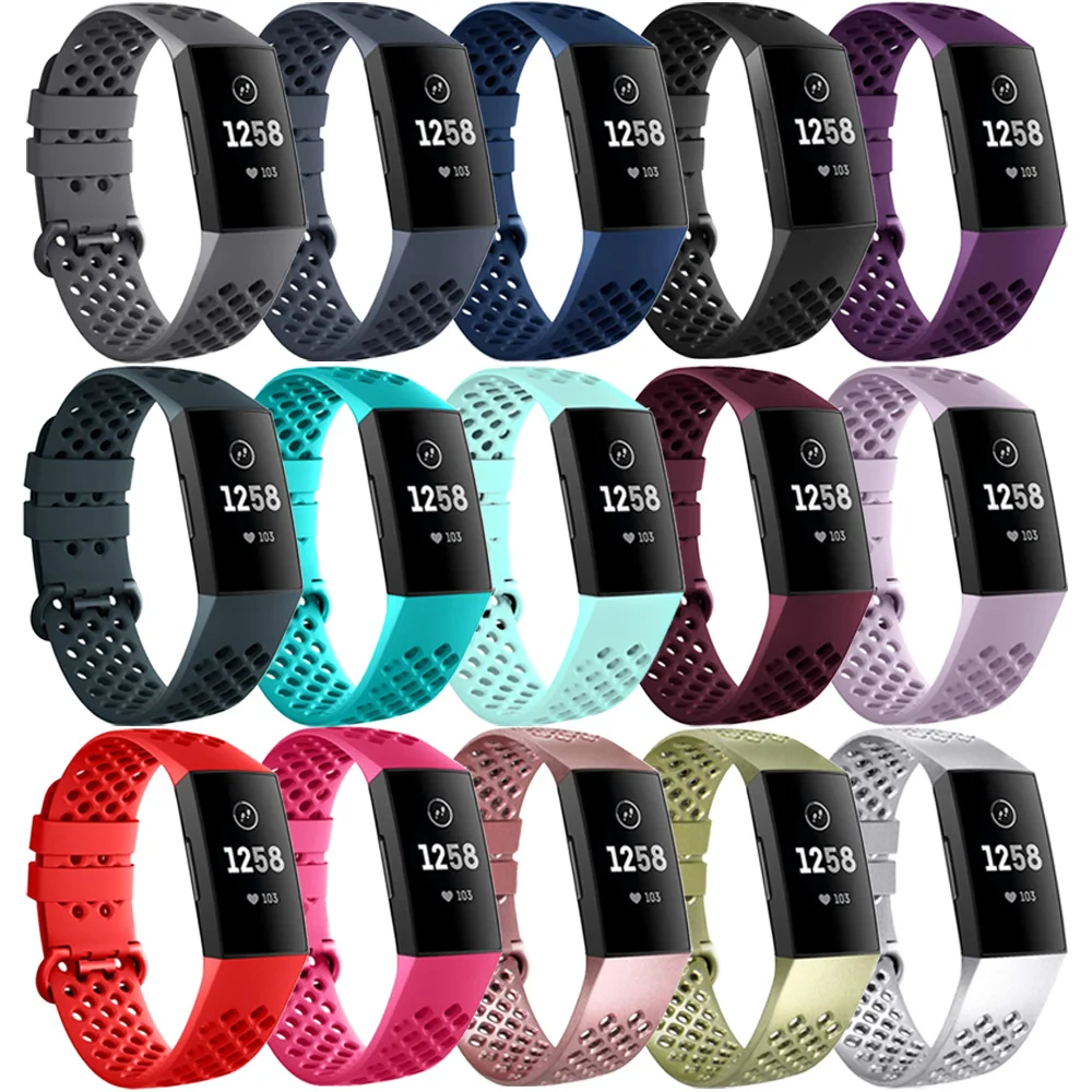 Baaletc-Pulseira TPU macia para Fitbit Charge 4, pulseira de relógio inteligente, alça para Fitbit