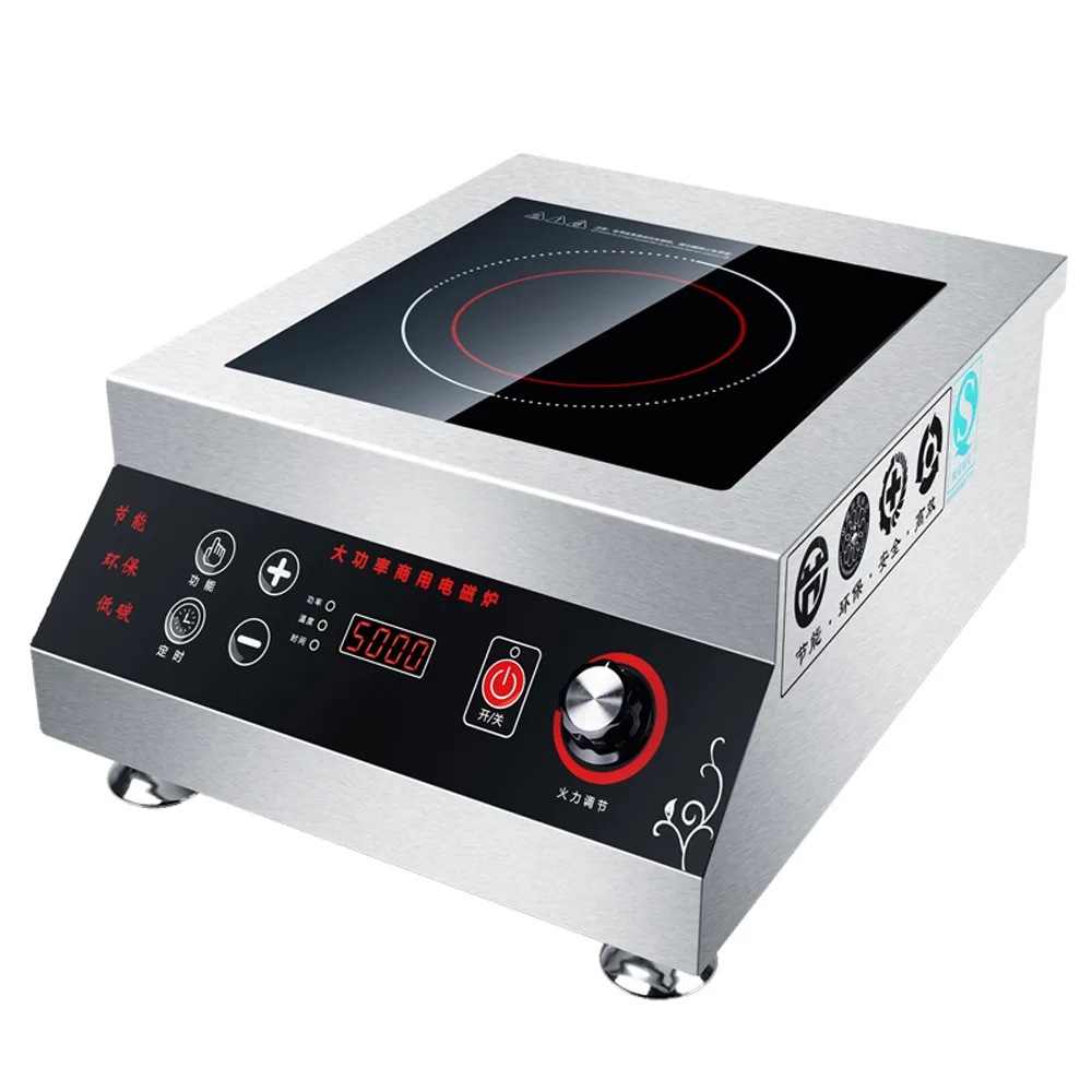 5000 W Hochleistungs-Induktionsherd, Desktop-Kochfeld, Braten-Elektroherd, Kantine, Termin, Timing,