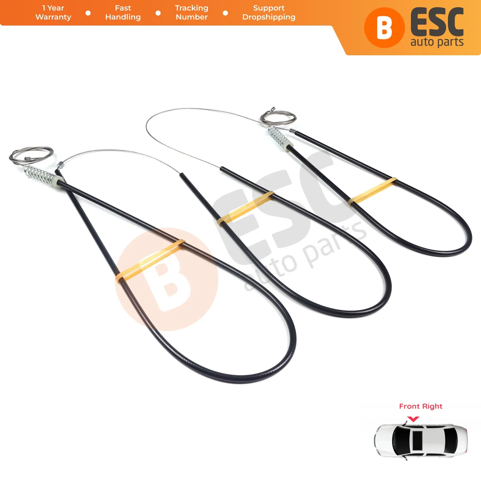 Esc peças de automóvel ewr5069 kit de reparação de regulador de janela de energia elétrica lado da