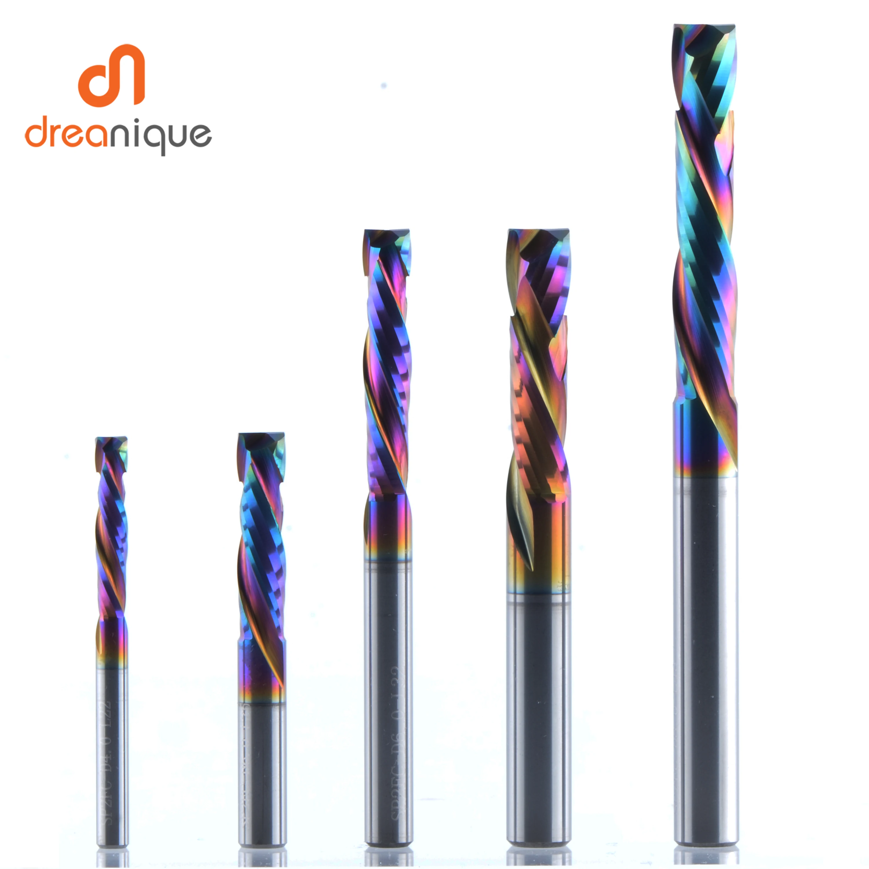 Espiral Carbide Milling Tool  CNC Router  Compressão Madeira End Mill Cortador Bits  Up and Down