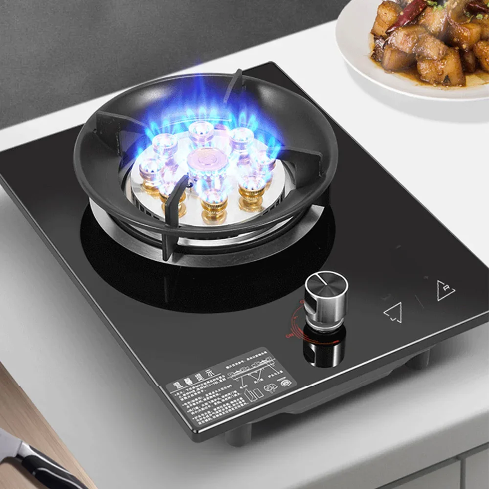 Haushalt Gasherd Kochfeld Gas Brenner Integrierte Gas Herd Desktop Gas Kochfeld Timed Flüssiggas