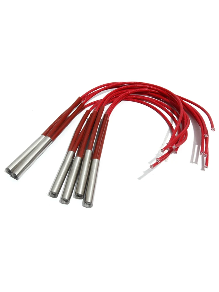 LJXH 2PCS 9mm 30 ~ 70mm Zylindrischen Elektrische Heizung Rohr Rohr Heizung SUS Single-End Stange