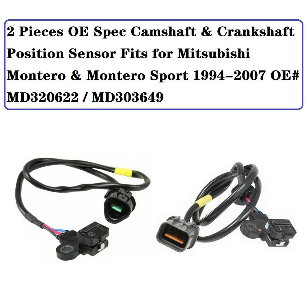 Sensor de posição do virabrequim para Mitsubishi Montero, MD303649, MD320622, OE Spec, 1994-2007, OE