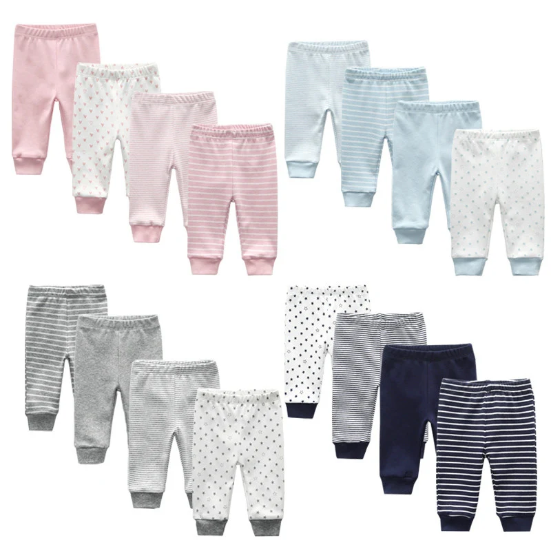 3/4/5 STKS/PARTIJ Pasgeboren Broek Cartoon vier seizoenen Baby 100% Katoen Zacht Meisje Broek Baby