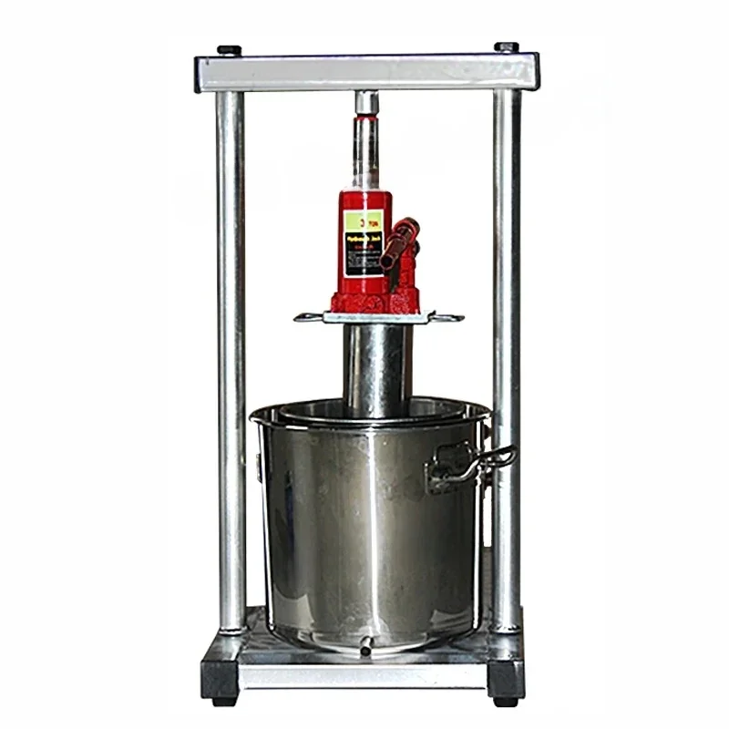 36L Manuelle Hydraulische Fruit Squeezer Edelstahl Kleine Honig Trauben Heidelbeere Mulberry Apple