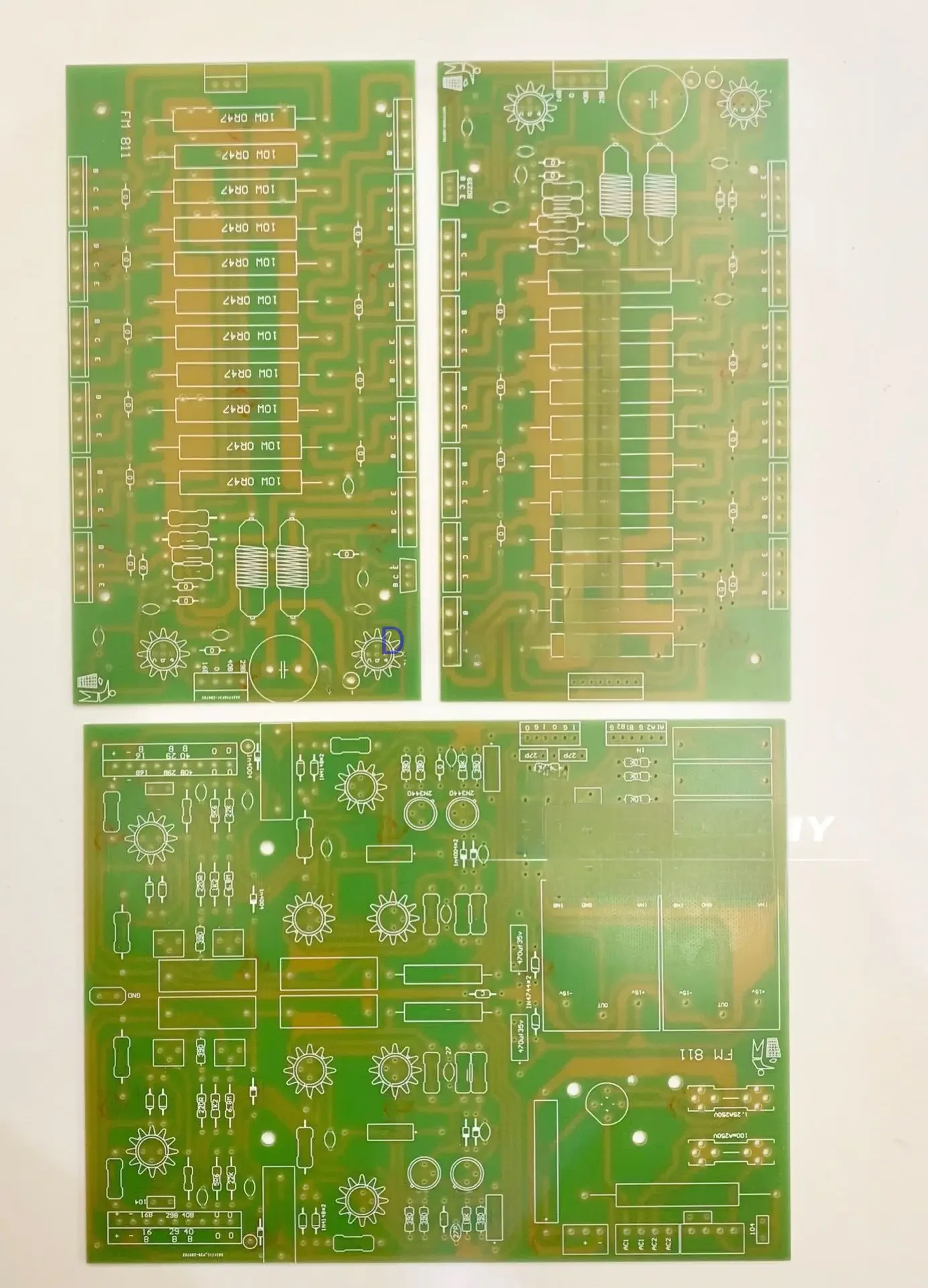 FM811 Power Verstärker Bord Vergrößerte Version PCB Leeren Brett Lautsprecher Schutz Bord