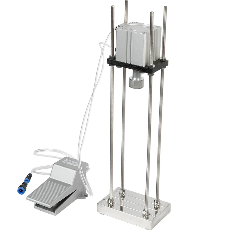 ZONESUN Pneumatische Halbautomatische Bier Saft Soja Milch Trinken Glas Flasche Kappe Einschrauben
