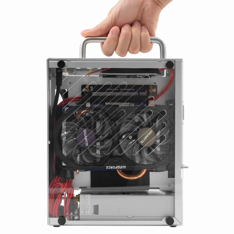 METALFISH S3 MINI ITX Case Aluminum 5 Litre PC Gaming Small Chassis With Handle Support