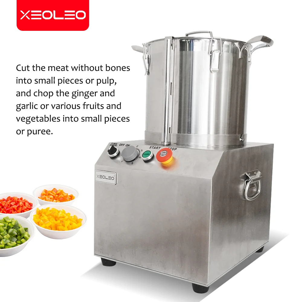 XEOLEO Cortador Vegetal Comercial Fruit & Vegetable Chopper Processador Máquina De Freio 15L para