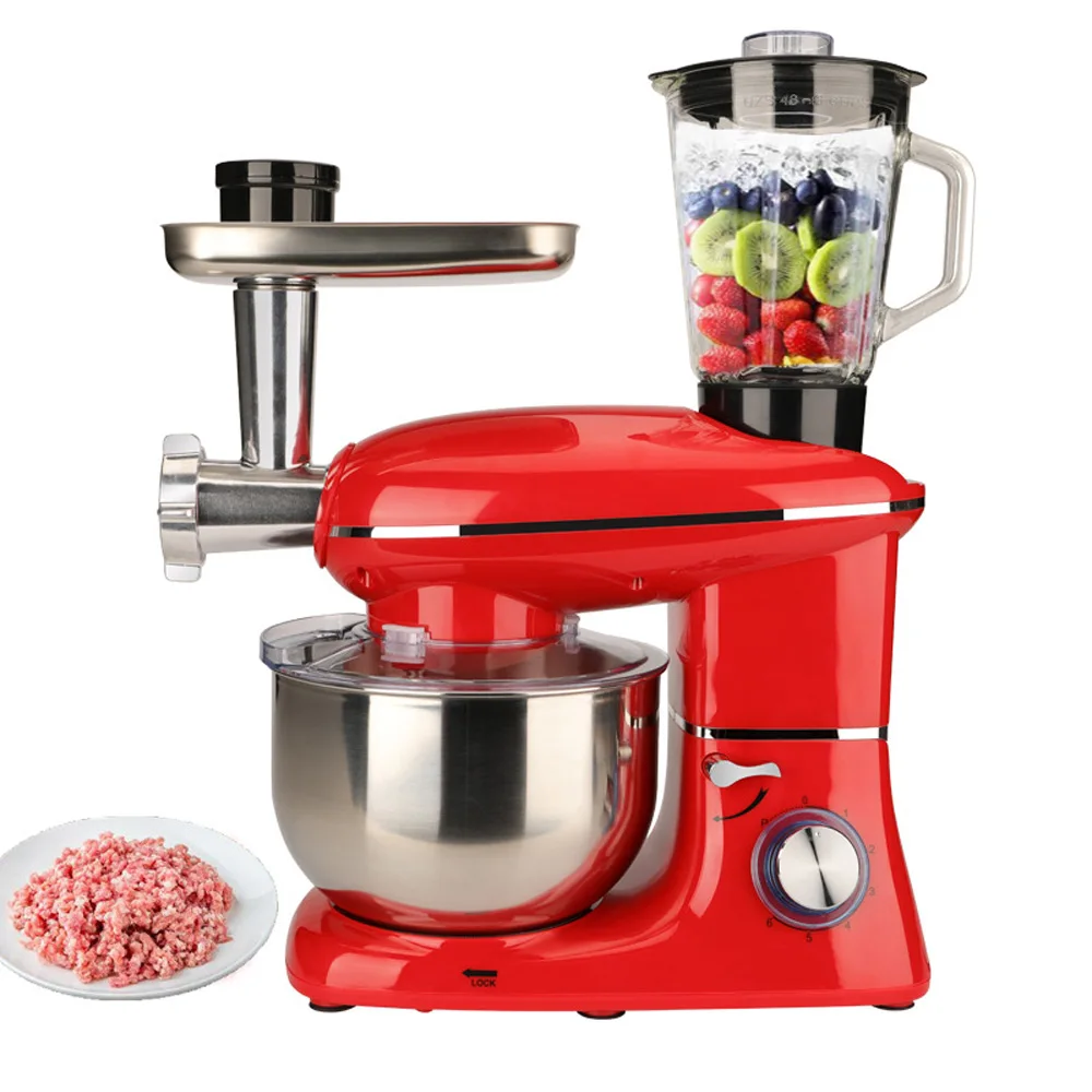 1500w Stand mixer Haushalts brot mischer elektrischer Mixer 6-Gang-Küchen-Standmixer