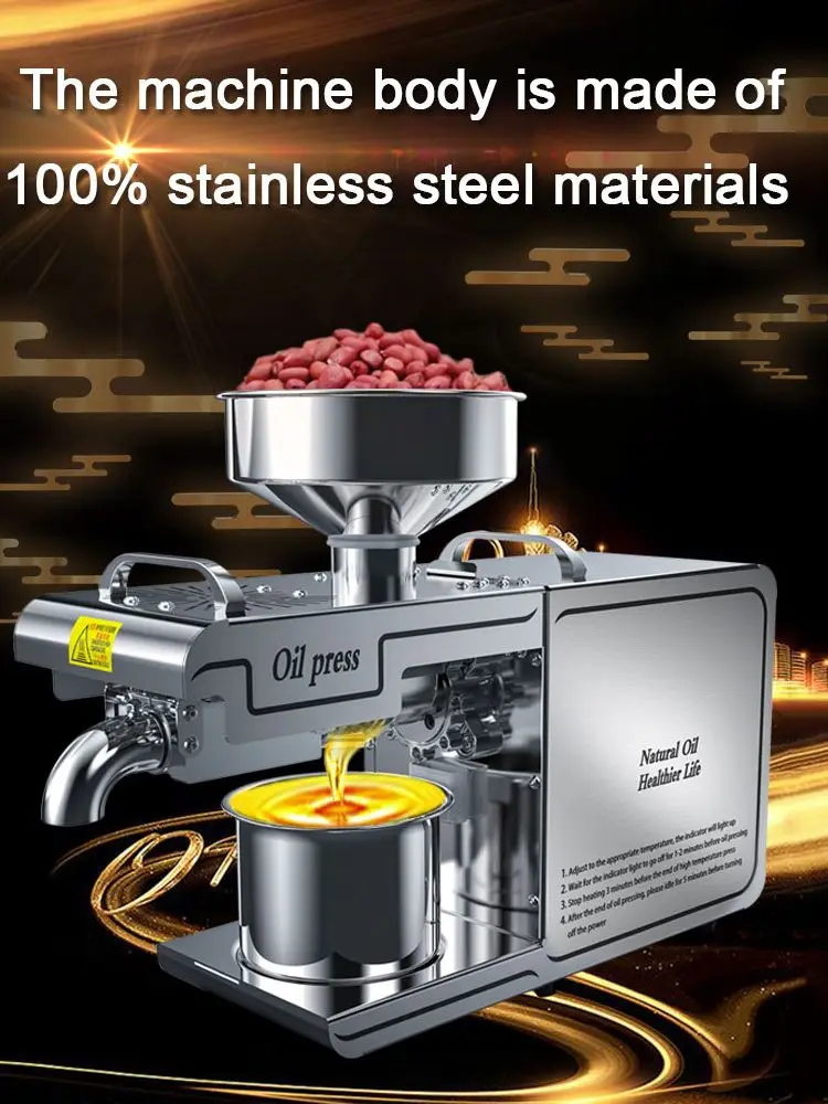 Öl Maschine 7-11kg /H Automatische Kaltpressung Hohe Geschwindigkeit Öl Extractor Extraktion