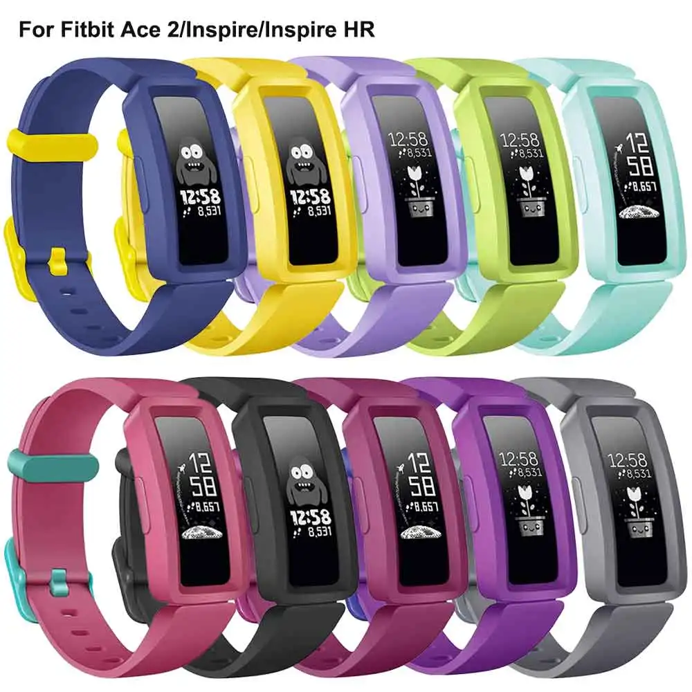 Pulseira de silicone para Fitbit Ace 2  Kids Watch Band  Pulseira de substituição  Pulseira Smart