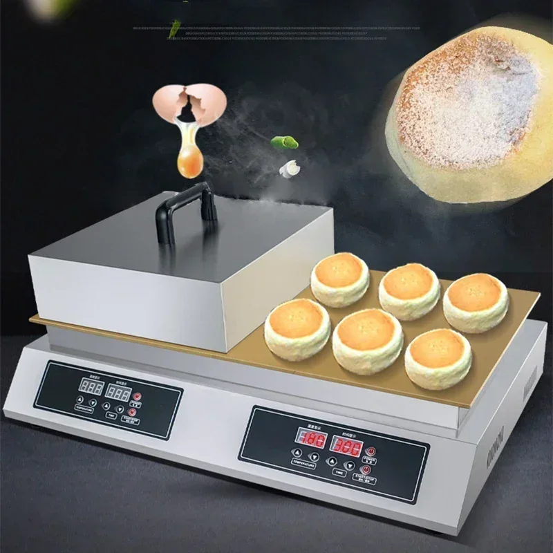 Elektrische Soufflé-Maschine, kommerzieller Dorayaki-Keksbereiter, reines Kupfer, digitaler Snack,