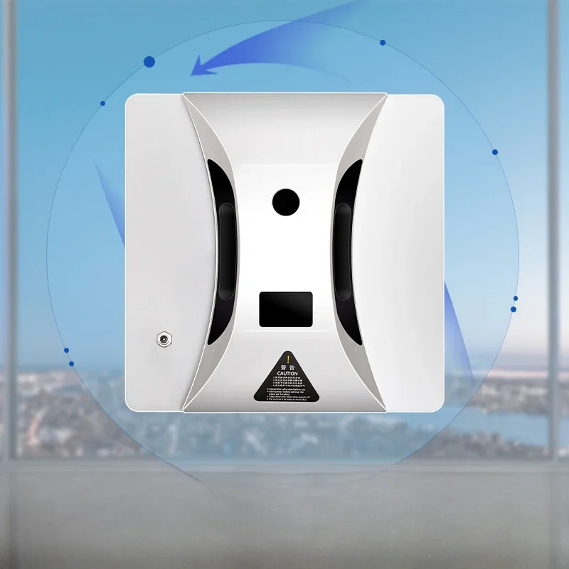 PuRuiKai Robot aspirateur libre-vitre électrique, evropcommande Anti-Chute, nettoyeur de vitres