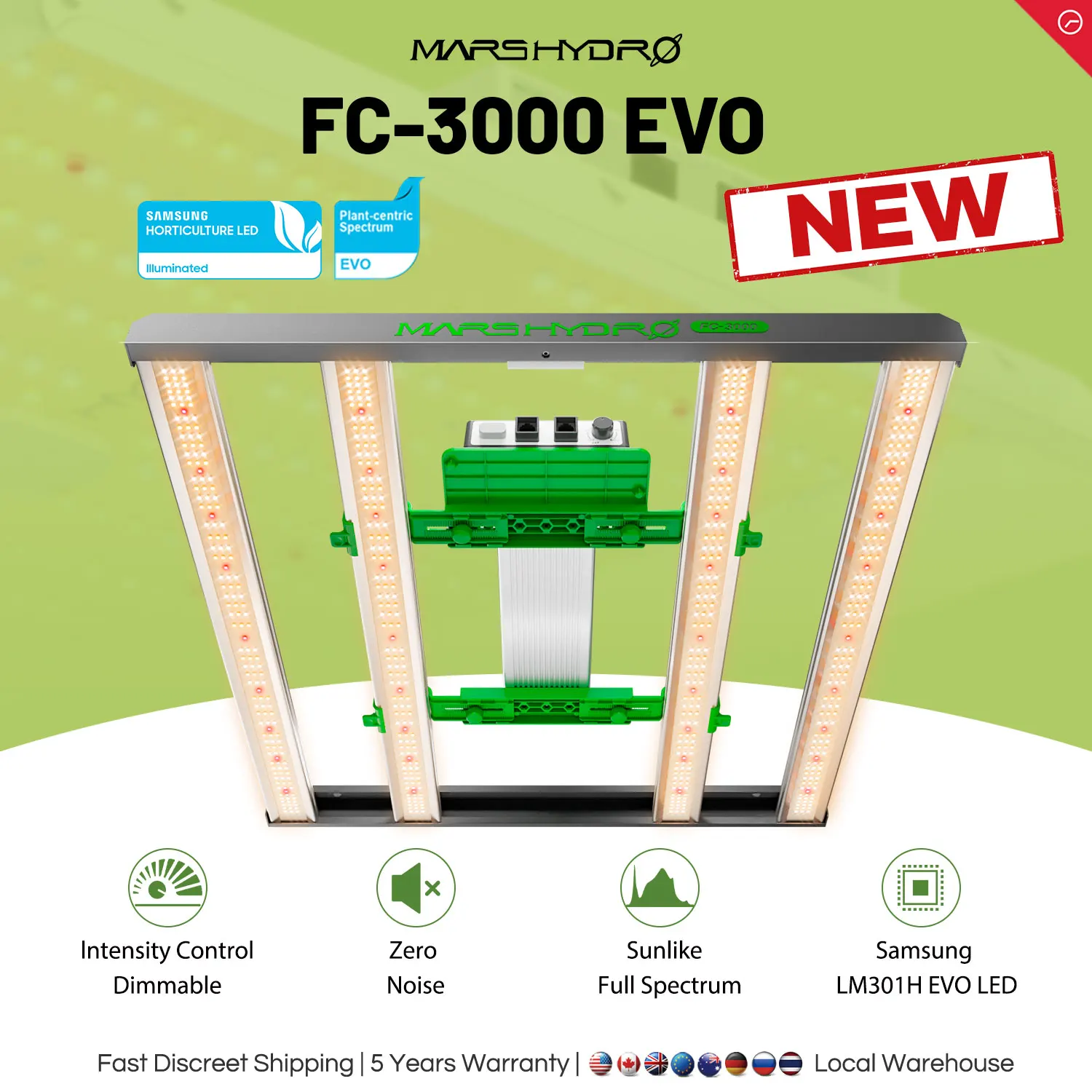 Mars Hydro Smart FC LED wachsen Licht leiste Voll spektrum Gemüse Blume für Zimmer pflanzen Hydro