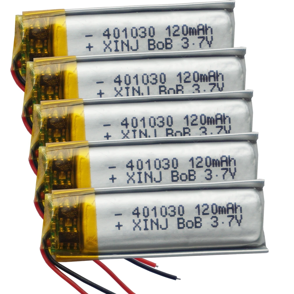 3,7 V 120 mAh Wiederaufladbare Li-Polymer Li Lithium Lipo Batterie 401030 Für Kopfhörer Bluetooth Aufnahme Stift Lautsprecher He
