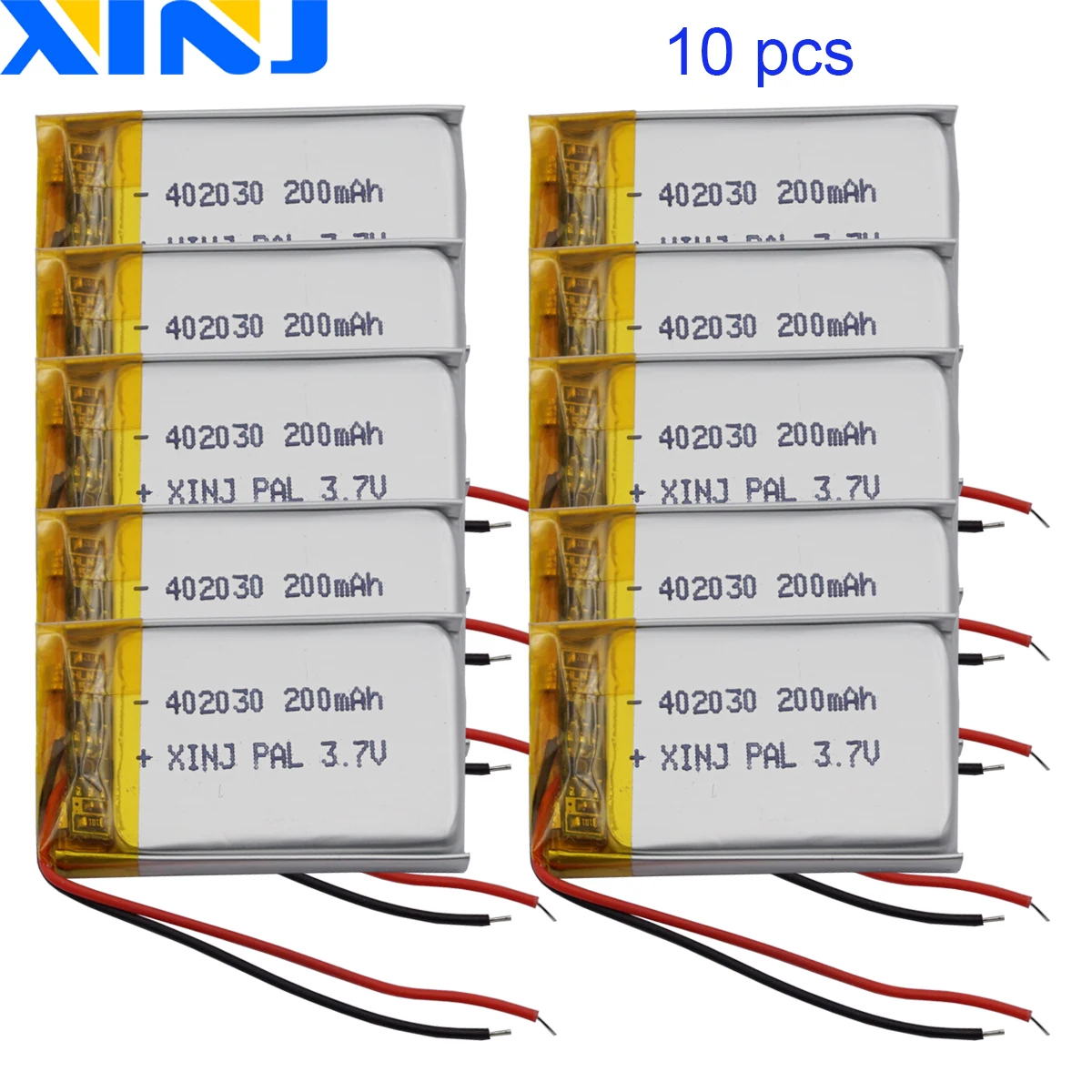 3.7V 200mAh 402030 Recarregável Polímero Li Lipo Bateria De Lítio Para Relógio Inteligente MP3 Music