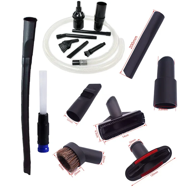 32mm 35mm Staubsauger Pinsel Düse Hause Abstauben Spalt Treppen Tool Kit Staub Papa Micro Werkzeug