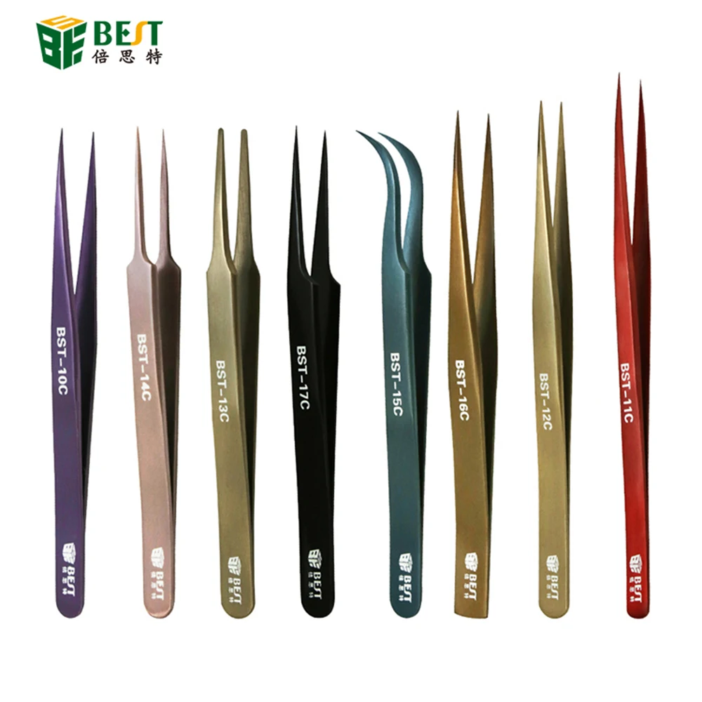 Pinças Antimagnetic Ultra Precision, Forceps Galvanizado para Celular, Tablet, PC, Picking Repair