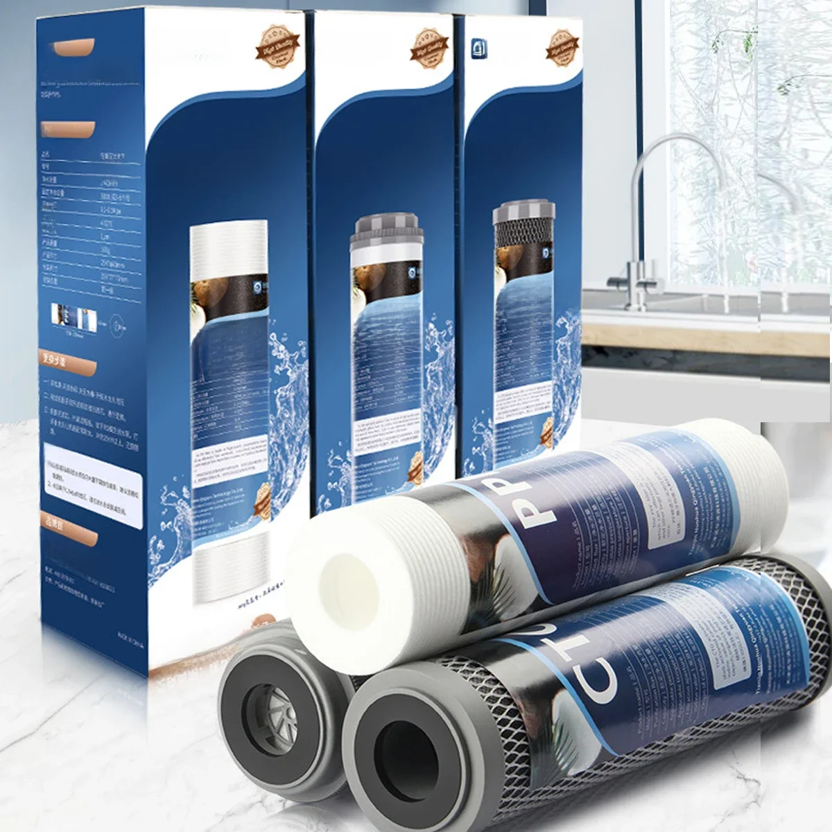 T33 Wasser Filter Patrone, PP Baumwolle, UDF Geeignet Für Wasser Filter Gehäuse, T33 Patrone, ro