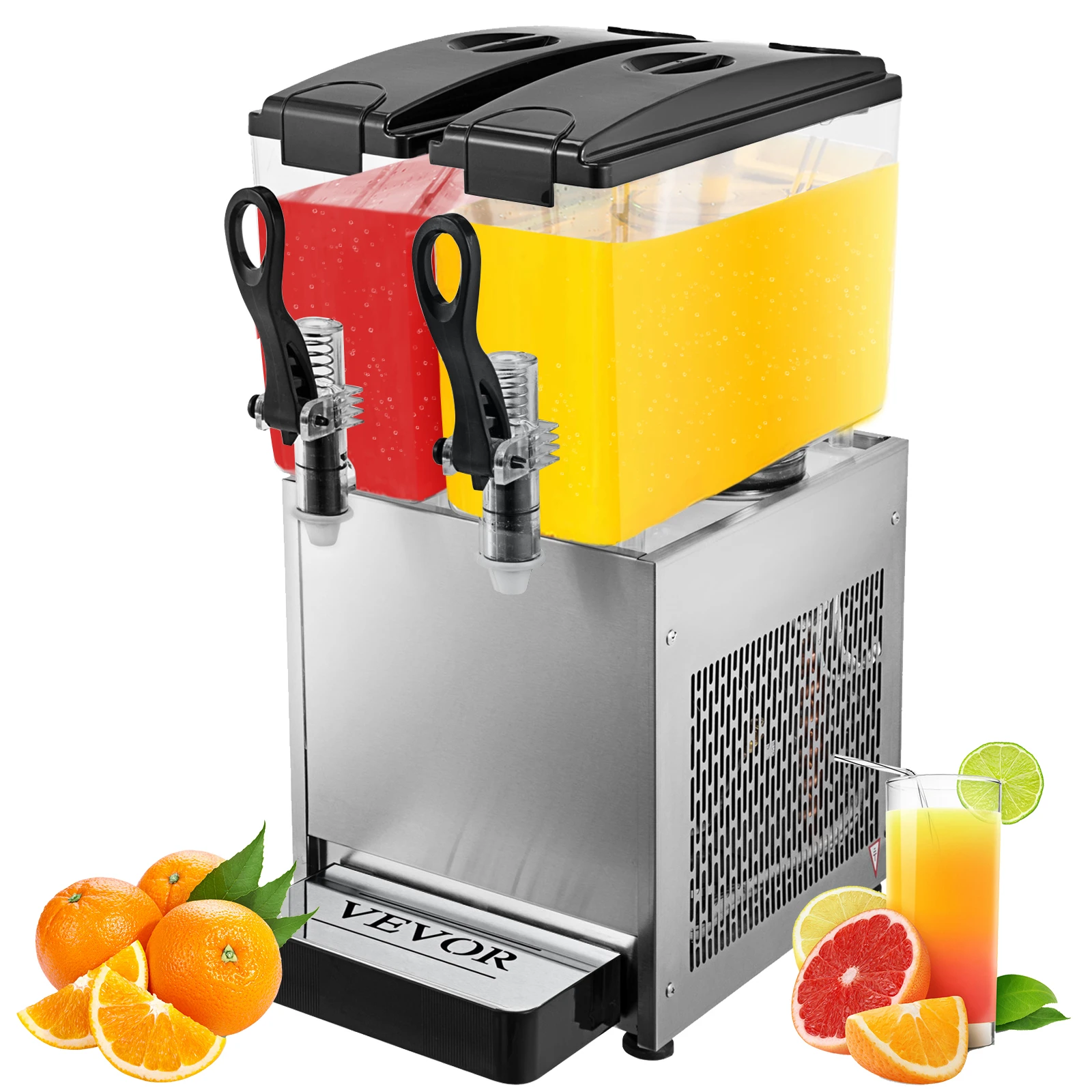 VEVOR 24L 36L 48L Getränkespender Kalt-/Heißgetränk Granit Maschine Slushy Maker für Saft Milchshake