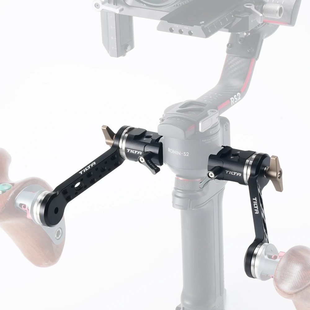 TILTA TGA-ANA Verstellbare NATO-Schienenverlängerungsarme und Rosettenhalterung für DJI RS 2/RS 3 Pro/RSC 2/RS 3/RS4 Pro/RS4/RS5