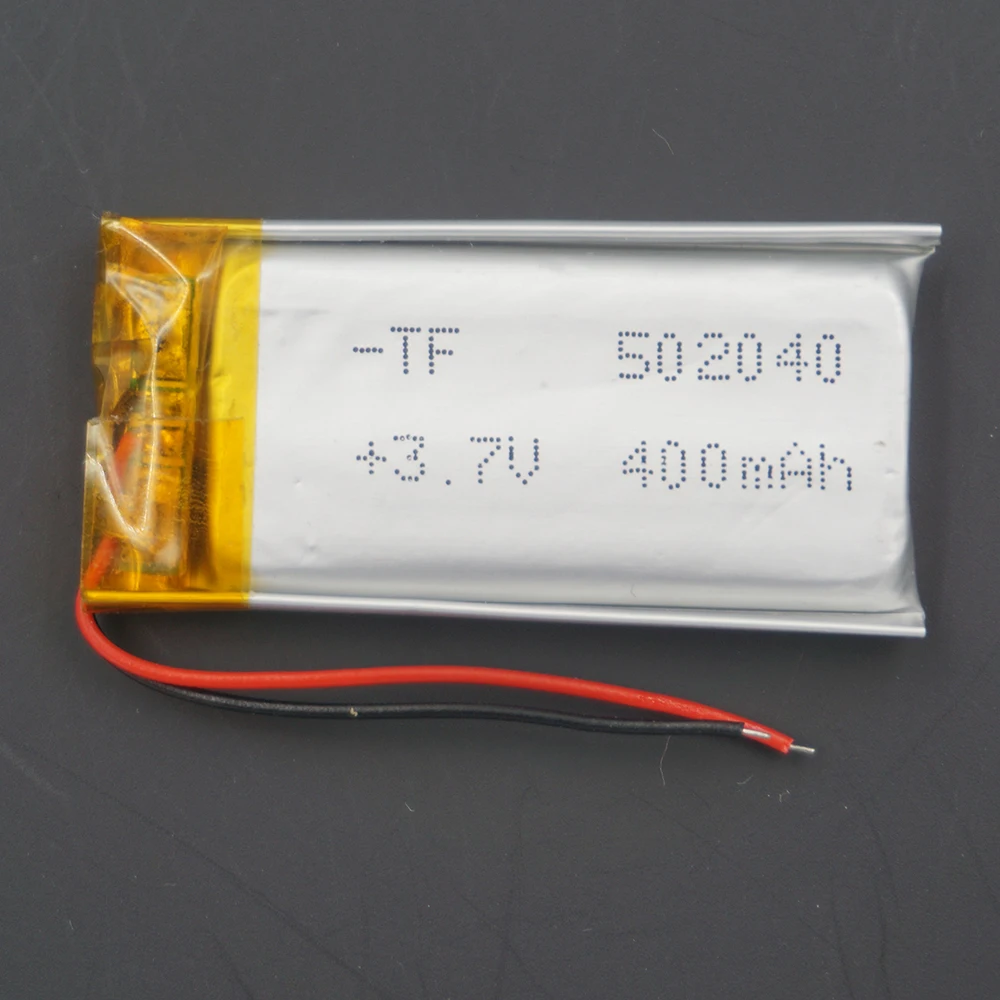 Xinj 3.7v 400 mah bateria li-ion do polímero de lítio li lipo pilha 502040 para gps mp3 mp4 player