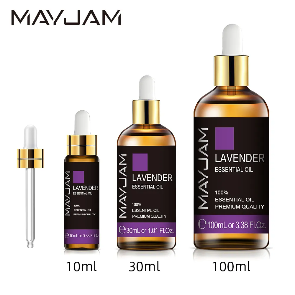 MAYJAM 10ml 30ml 100ml Essential Oils For Humidifier Diffuser Lavender Jasmine Eucalyptus Ylang
