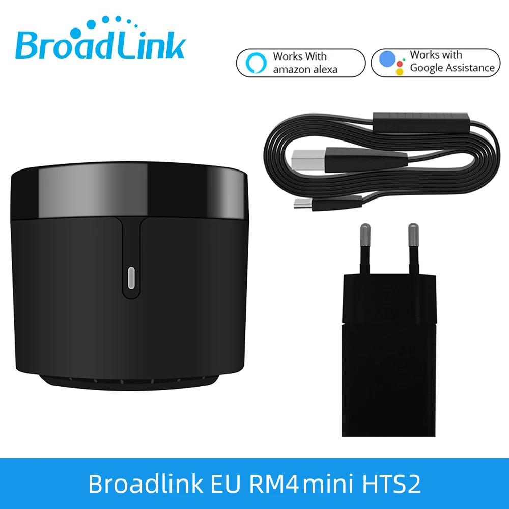 Broadlink RM4 Mini IR WLAN Smart Switch Universelle Fernbedienung HTS2 Sensor Kompatibel mit Alexa Google Home Assistant
