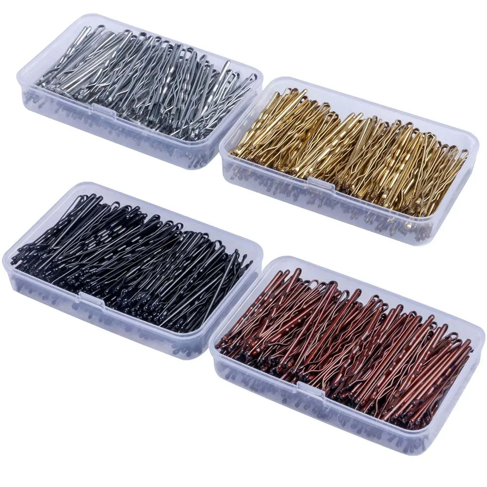 150Pcs/Box Metal Hair Clips for Wedding Women Hairpins Barrette Curly Wavy Grips Hairstyle Bobby