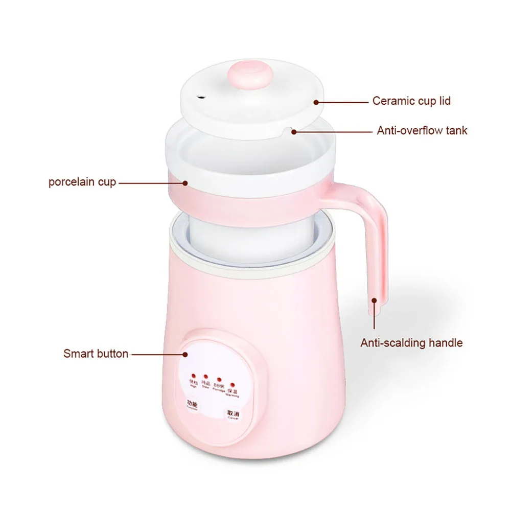 Keramik Mini Elektrische Wasser Wasserkocher Thermische Heizung Tasse Kessel Suppe Gesundheit Topf