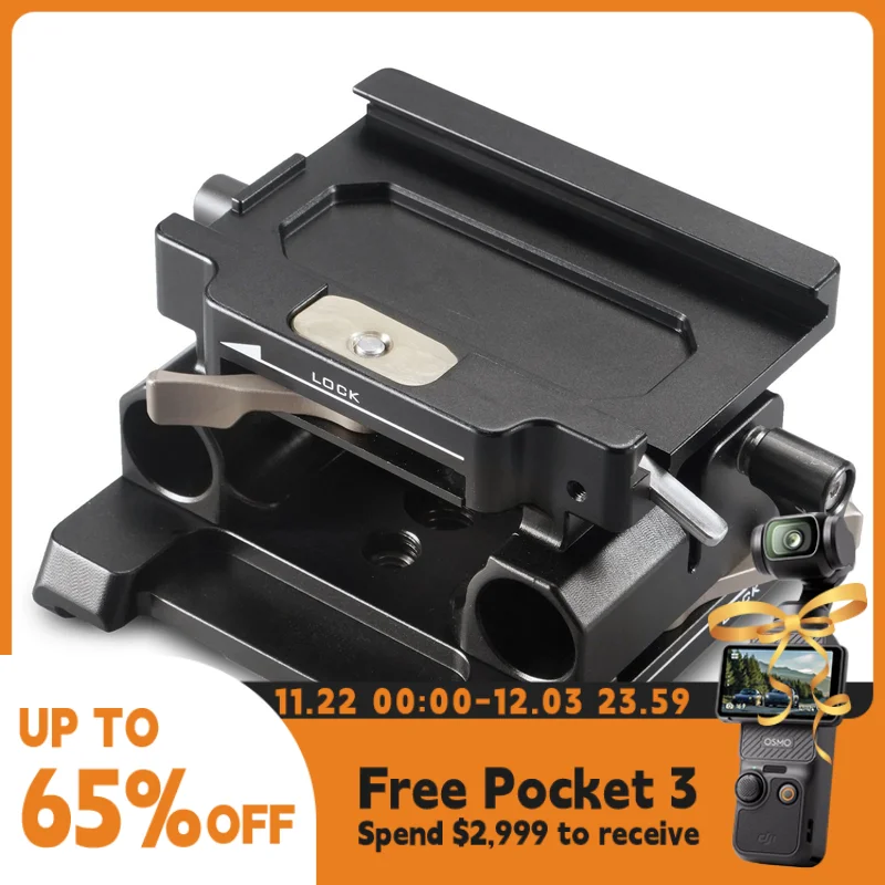 TILTA TA-BSP 15mm LWS Baseplate Compatible with Bmpcc / for Z CAM / for Panasonic GH / S / for Sony
