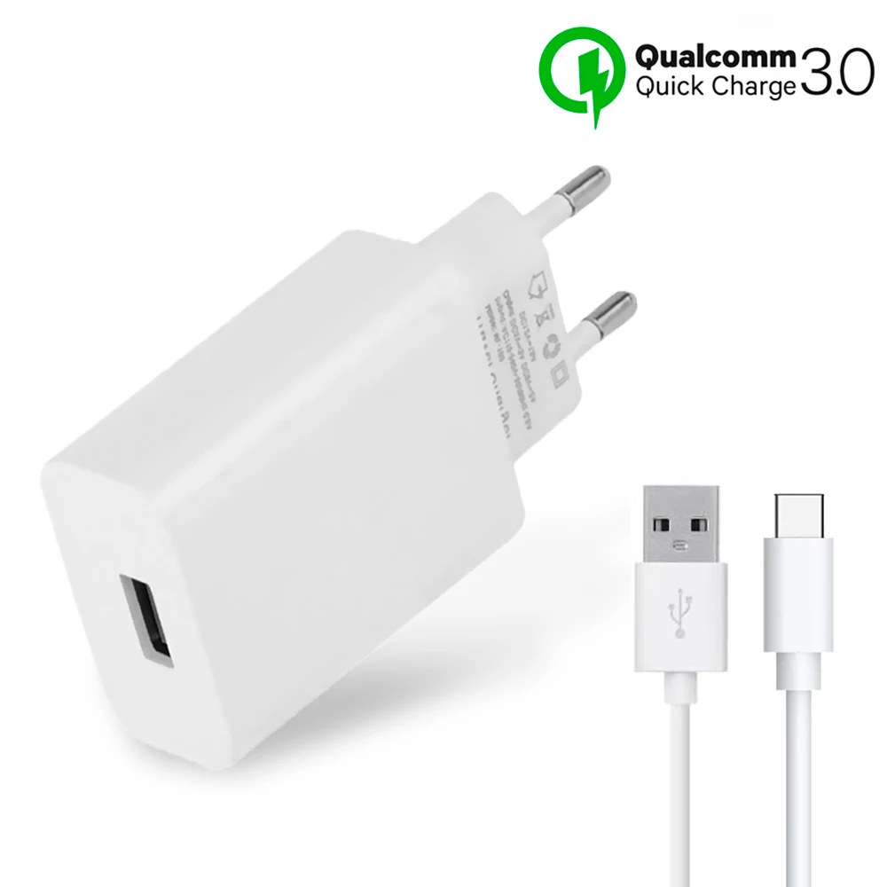 Quick charge 3.0 smartphone quick charge usb charger with micro usb cable or Type c wall usb plug