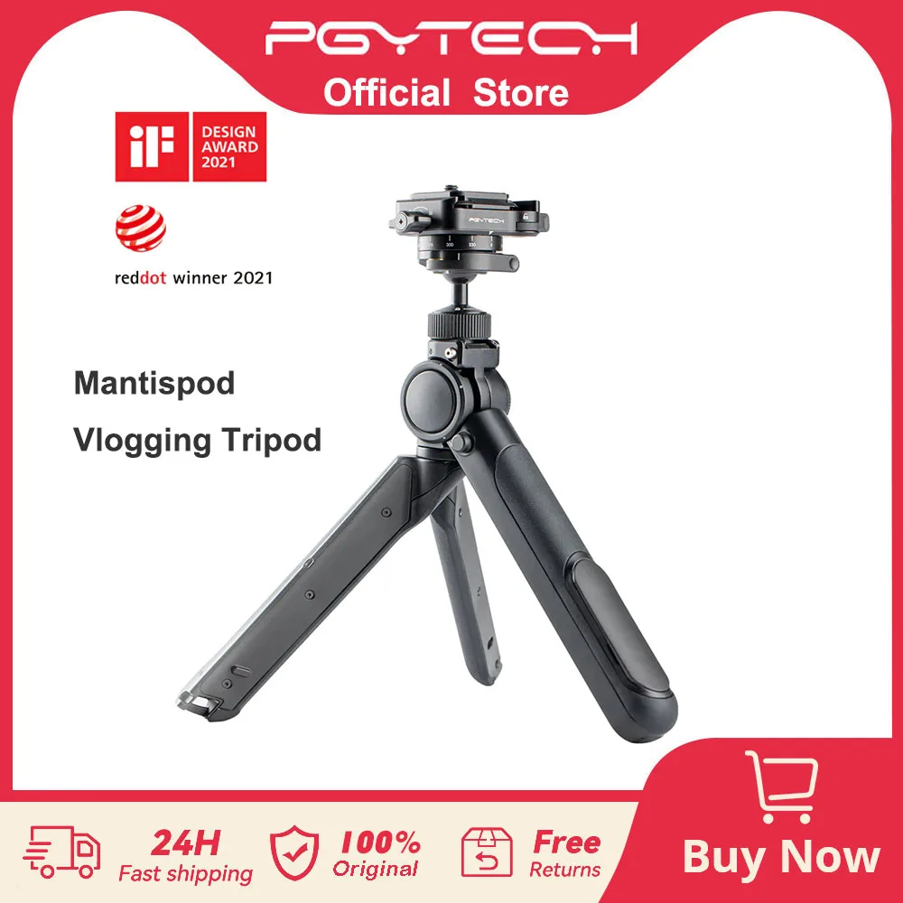 PGYTECH MANTISPOD PRO Mini Camera&Cell Phone Tripod Stand 7 Modes Small Travel Flexible Vlogging