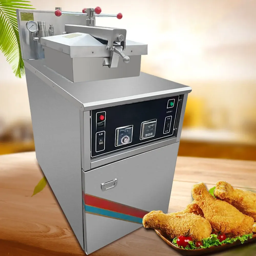 Handels Gebraten Huhn Herd Hochdruck Friteuse Gebratene Ente Und Huhn Hacken Große Kapazität