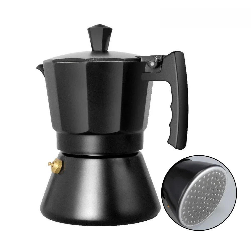 Aluminium Moka Italienischen Mokka Topf Espresso Kaffee Maker Induktion Herd Percolator Stove Top
