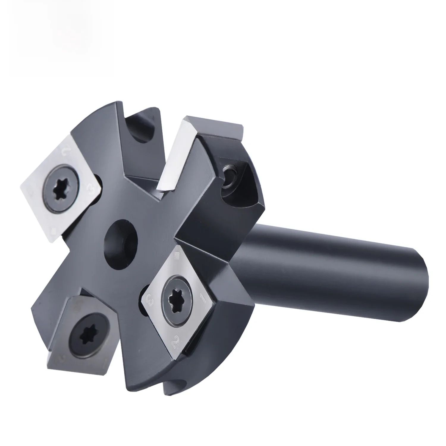 Dreanique 2-flauta madeira plaina bit 38.1mm 45mm diâmetro de corte 8 12 mm shank spoilboard