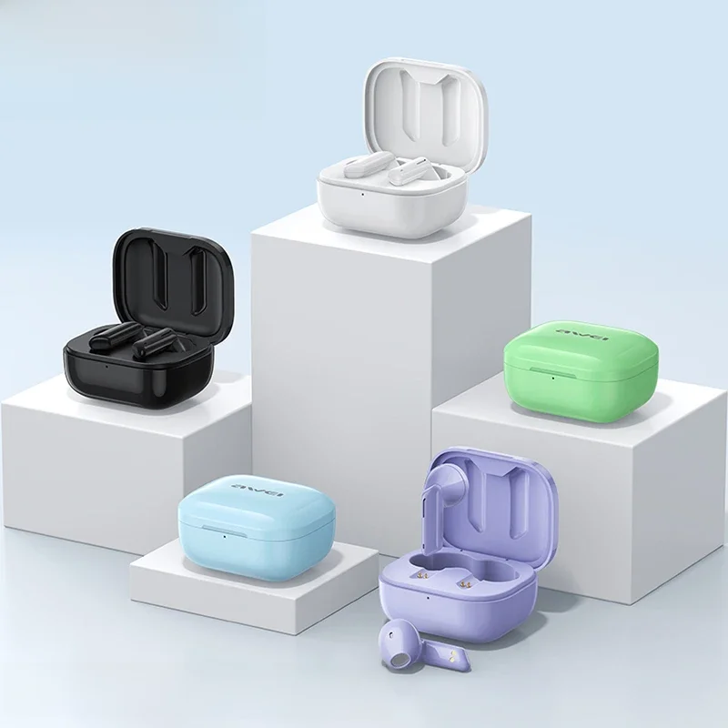 Awei-T36 TWS Bluetooth 5.3 Fones De Ouvido, fone De Ouvido Sem Fio Bluetooth, Fones De Ouvido Para