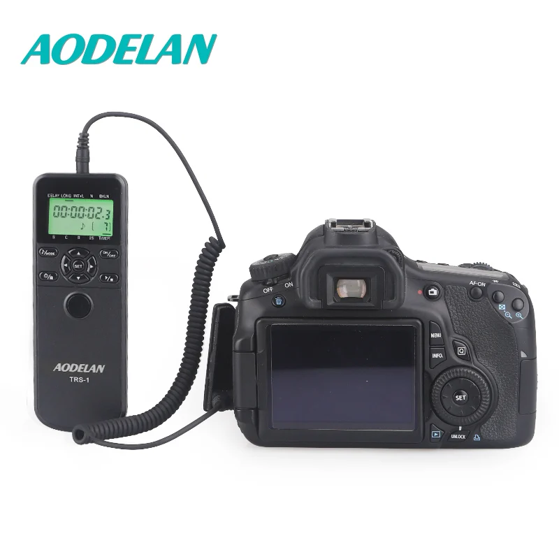 Aodelan tempo lapso intervalômetro temporizador liberação do obturador de controle remoto para canon