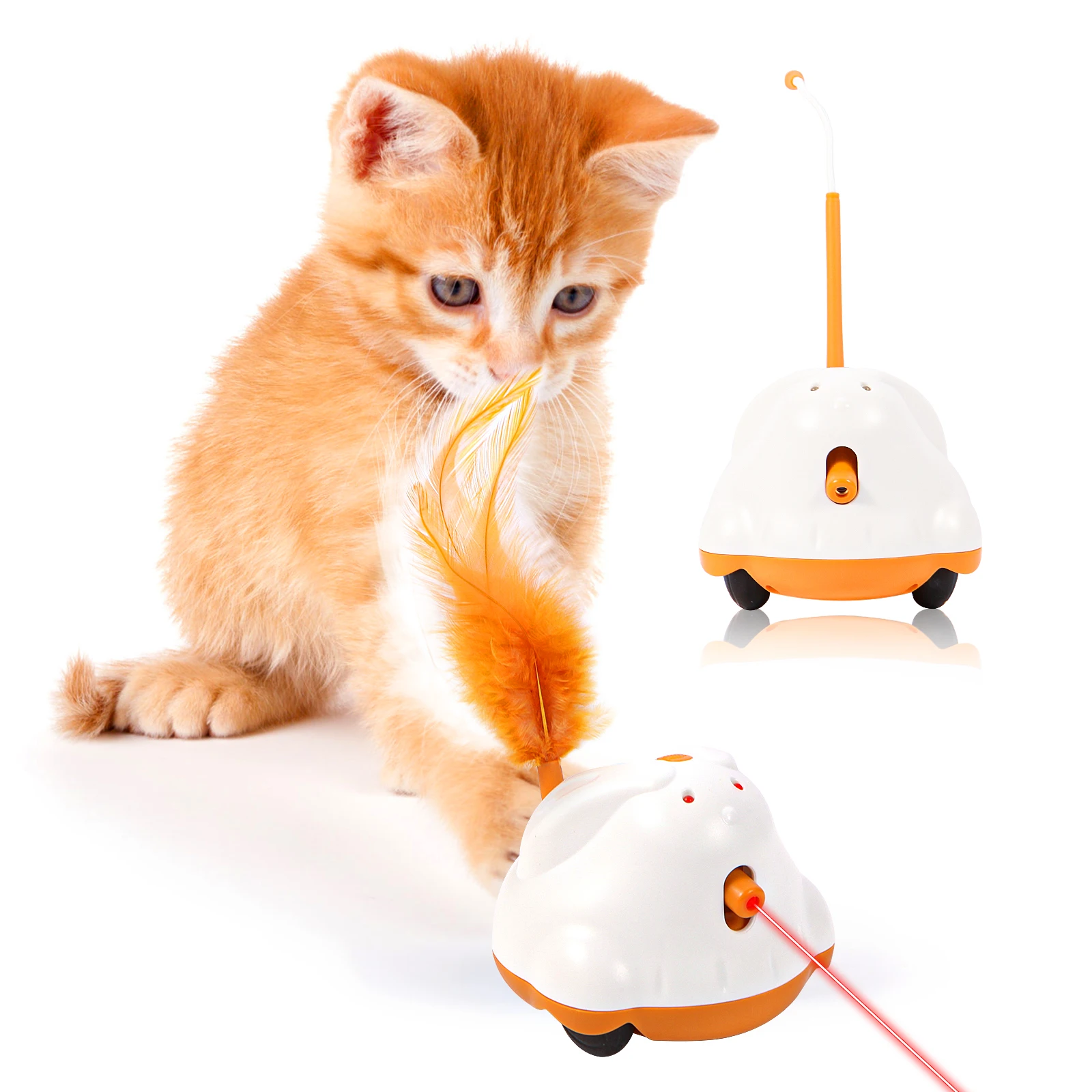 Automatische Sensor Katze Spielzeug Interaktive Smart Robotic Elektronische Feder Teaser