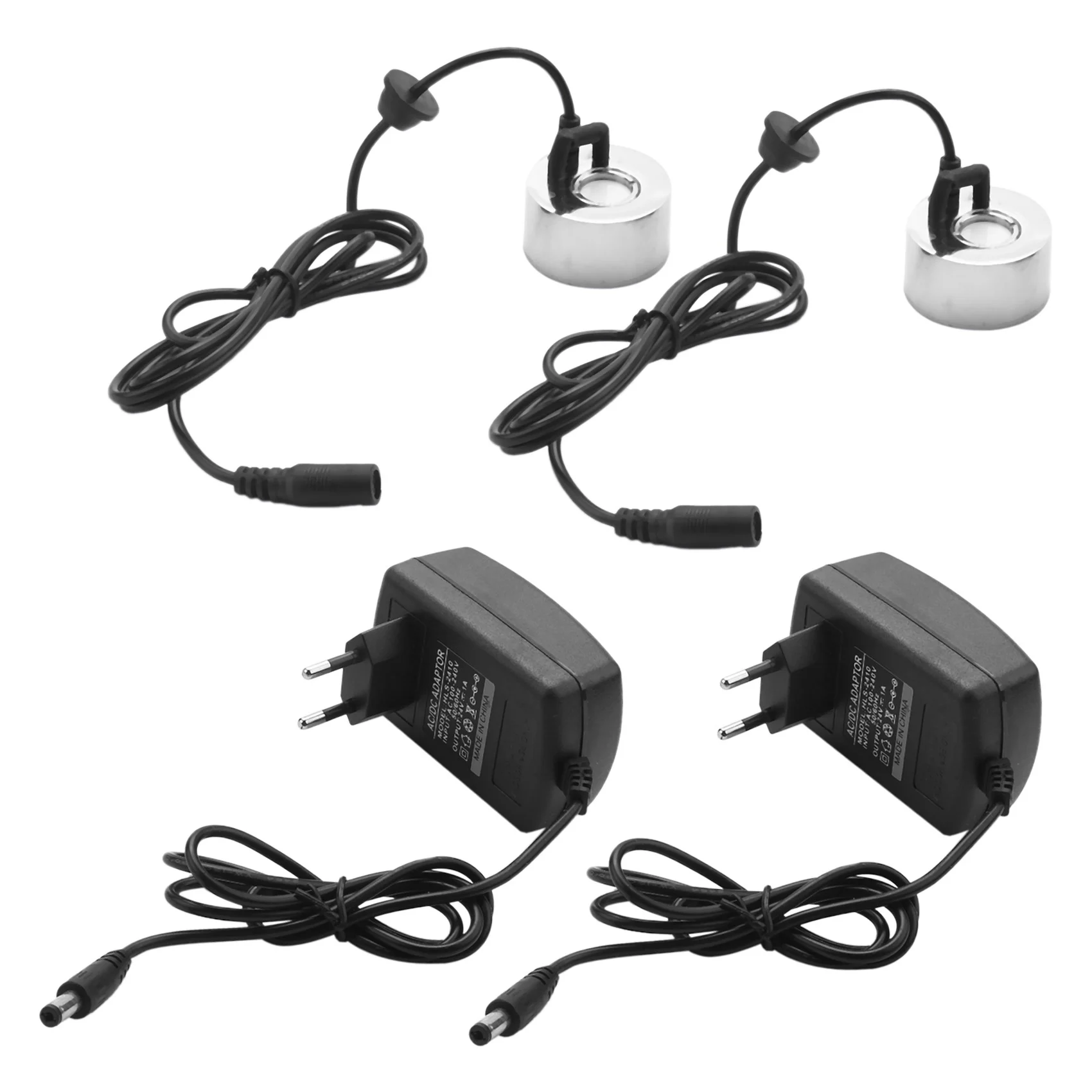 2Pcs mit Stecker 45Mm Luftbefeuchter Ultraschall Nebel Maker Industrie Inkubator 24V Vernebler
