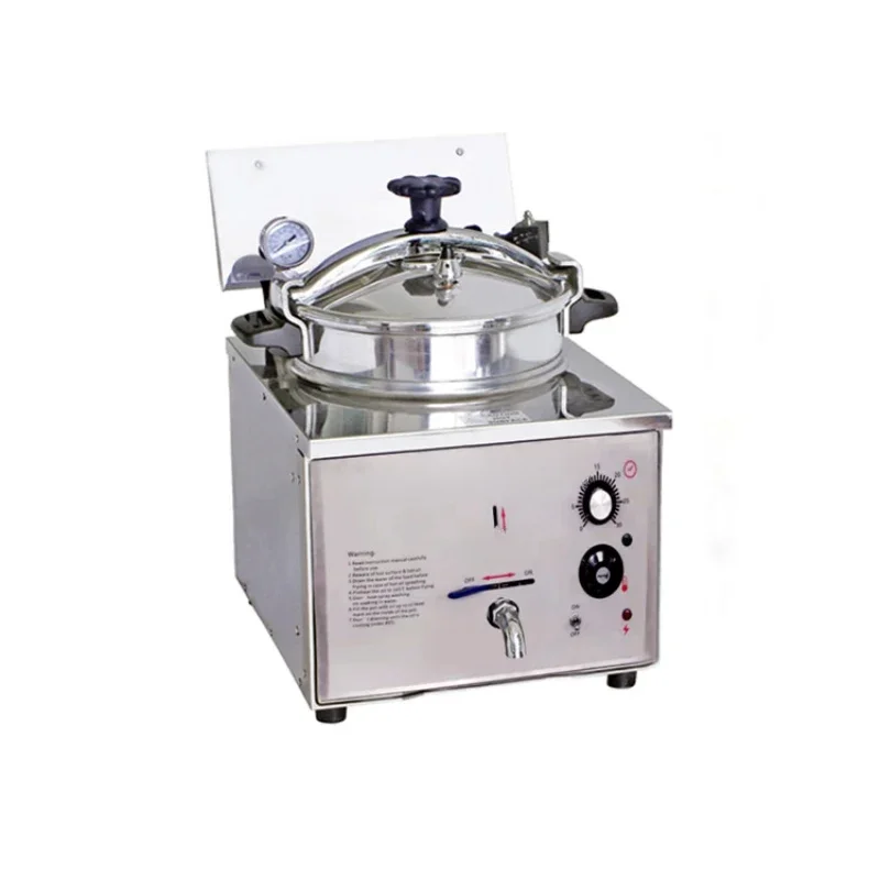 R 220V/3000W Elektrische Druck Friteuse mit Konstante Temperatur Lebensmittel Ofen Friteuse