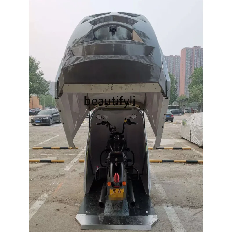 TT Customized Motorcycle Garage Shed Rainproof and Sun Protection Anti-Theft Home Courtyard
