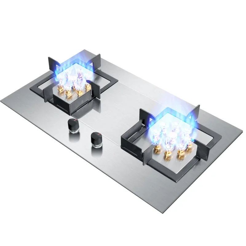 419D 7,0 KW Edelstahl Doppel-kopf Heftigen Herd/Haushalt Desktop Eingebettet Dual-Zweck Natürliche