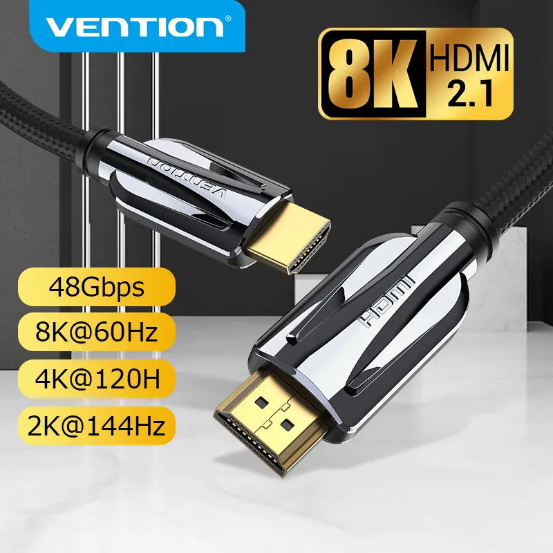 Tions HDMI 2 1 Kabel 8K/60Hz 4K/120Hz 48Gbps HDMI Digital Kabel Splitter für Xiaomi TV Box HDR10 +