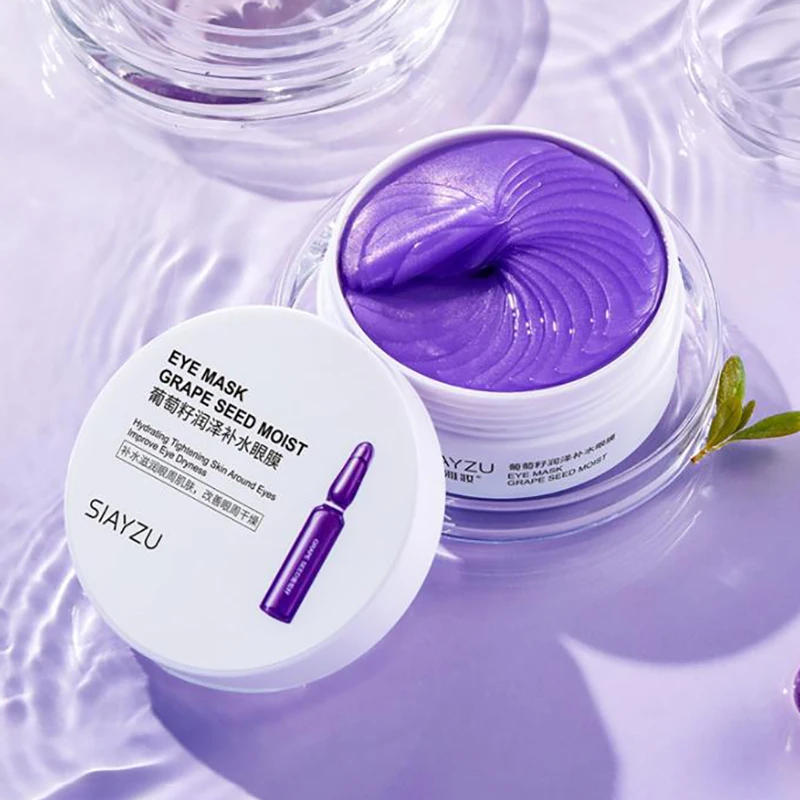 Grape Seed Moisturizing Collagen Eye Mask Anti Dark Circles Eyes Bags Dry Firming Eyes Masks Beauty