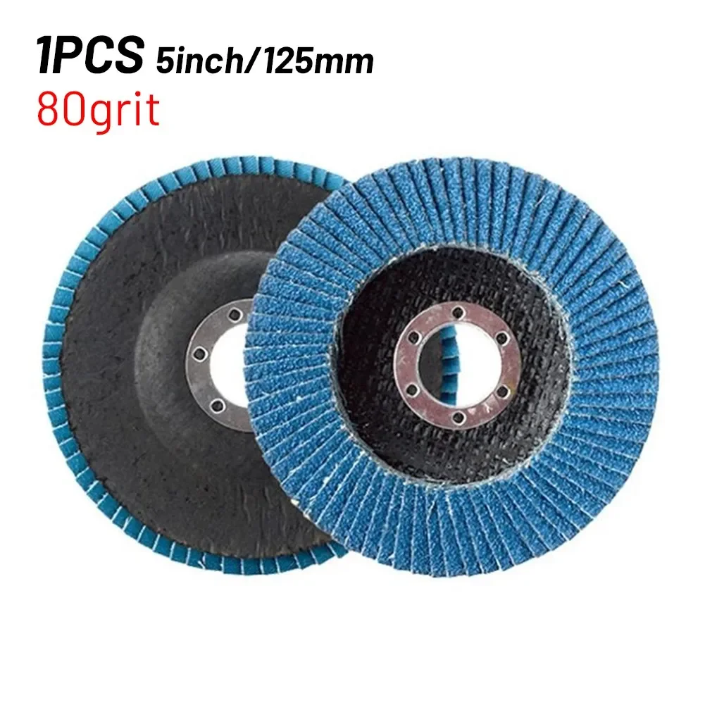 5 inch 125mm Metalen Schuren Flap Schijven Haakse Slijper Wielen Blade 40/60/80/120 grit Voor Hout