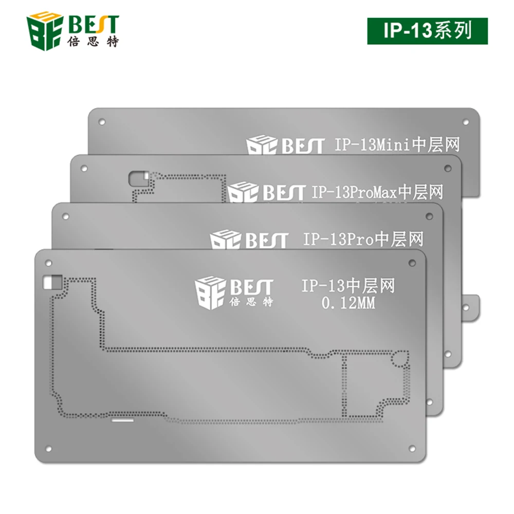 1pc bga reballing estêncil plataforma para iphone 13/13 mini/13 pro/13 pro camada média máxima