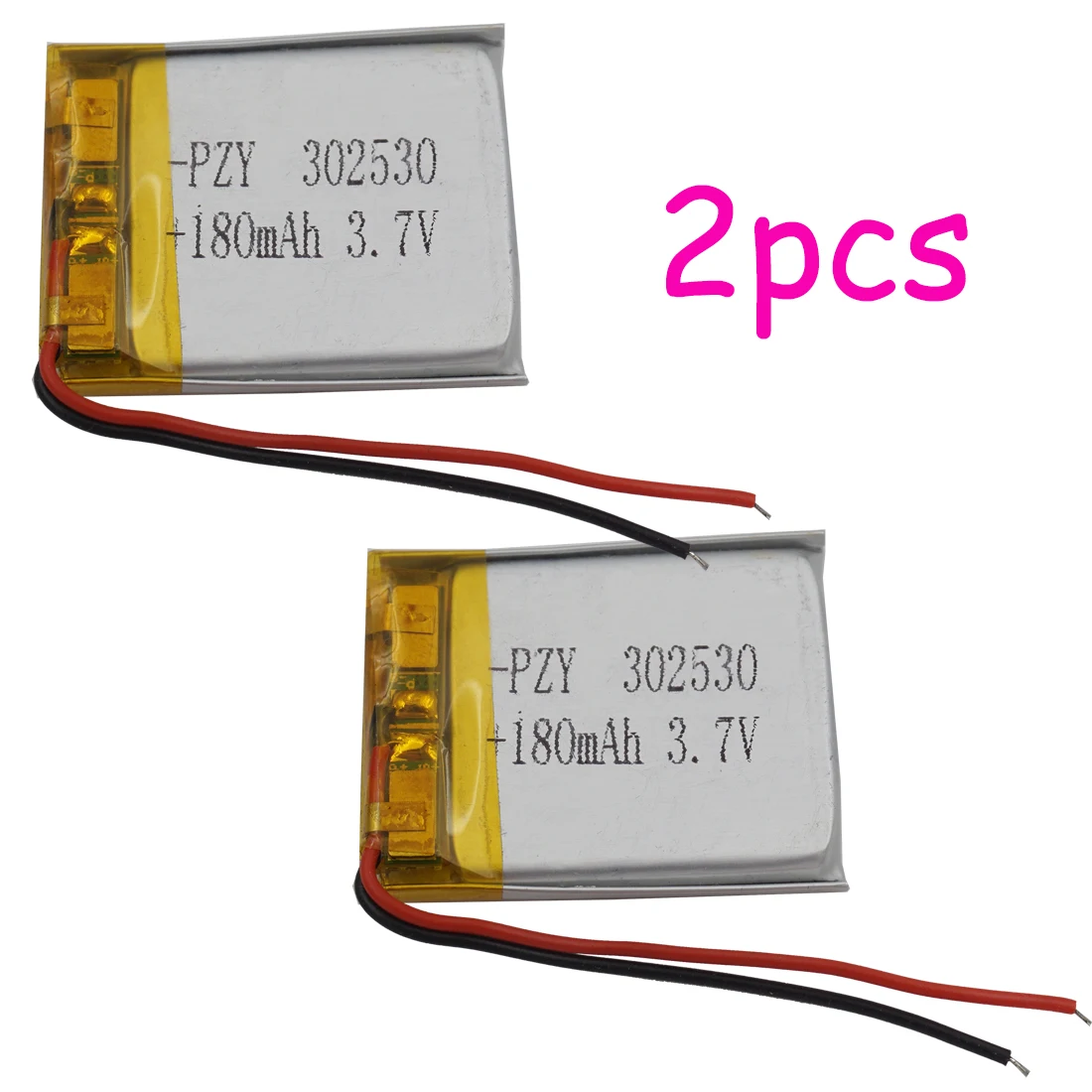 Xinj 3.7v 180mah recarregável polímero li-ion li bateria de lítio 302530 lipo para gps mp3 mp4